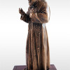 Statua Padre Pio Benedicente con stola in BRONZO fuso da 60cm a 90cm