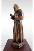Statua Padre Pio Benedicente con stola in BRONZO fuso da 60cm a 90cm