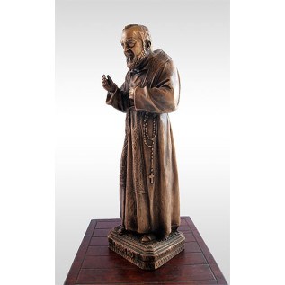 Statua Padre Pio Benedicente con stola in BRONZO fuso da 60cm a 90cm