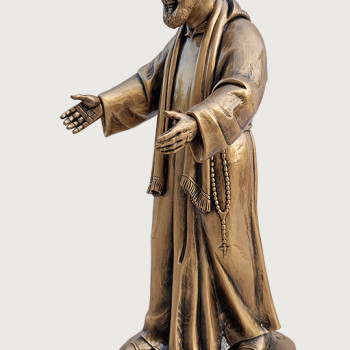 Statua Padre Pio accogliente 60cm