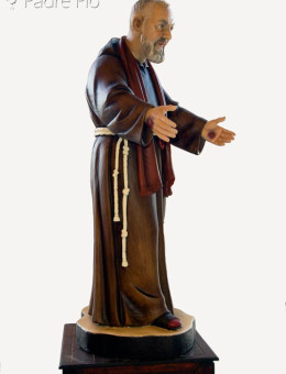 Statua Padre Pio accogliente 60 a 150cm