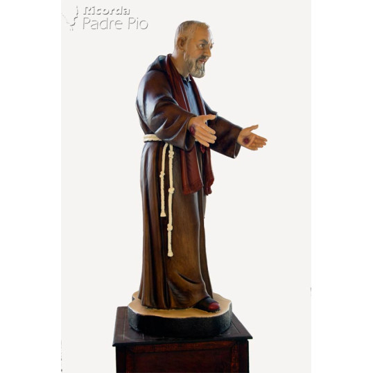 Statua Padre Pio accogliente 60 a 150cm