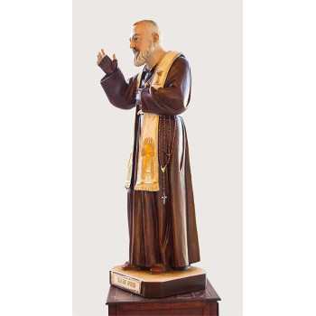 Statua Padre Pio Benedicente con stola color 92cm