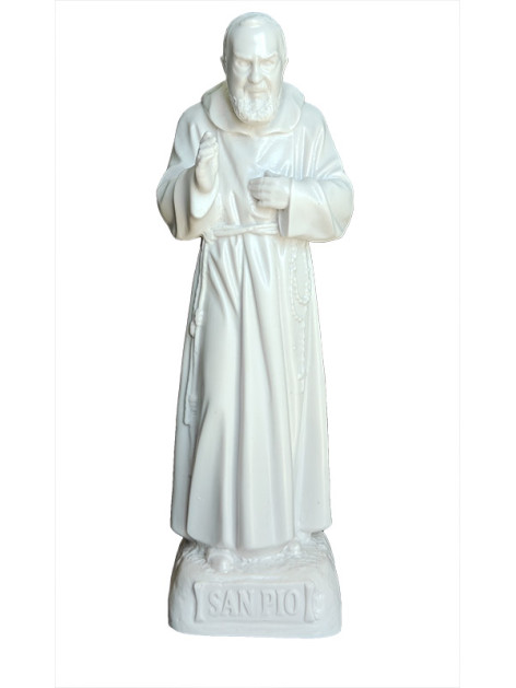 Statua Padre Pio Benedicente effetto Capodimonte 30cm