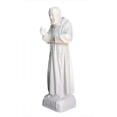 Statua Padre Pio Benedicente effetto Capodimonte 30cm