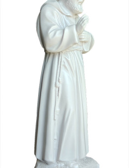 Statua Padre Pio Benedicente effetto Capodimonte 30cm