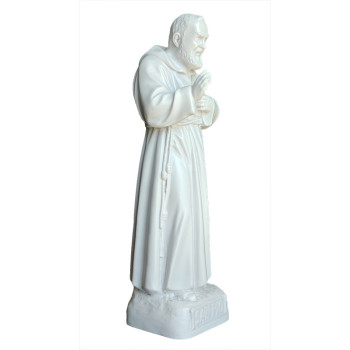 Statua Padre Pio Benedicente effetto Capodimonte 30cm