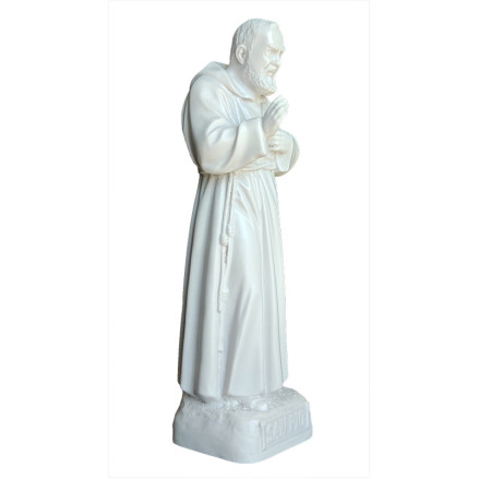 Statua Padre Pio Benedicente effetto Capodimonte 30cm