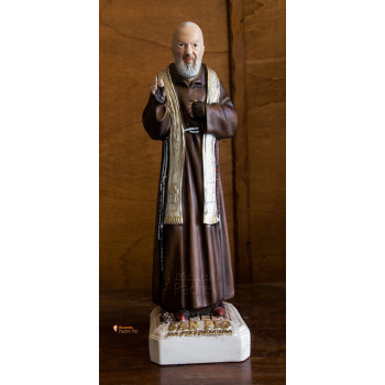 Statua Padre Pio Benedicente con stola, 40cm