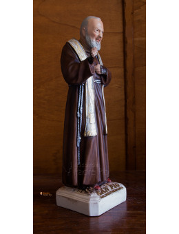 Statua Padre Pio Benedicente con stola, 40cm