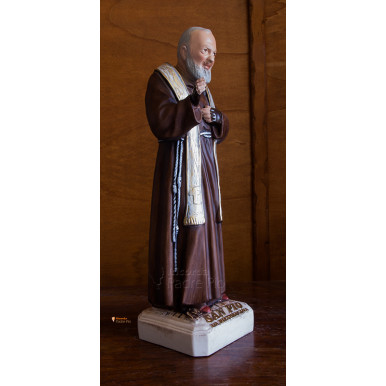 Statua Padre Pio Benedicente con stola, 40cm