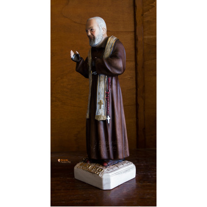 Statua Padre Pio Benedicente con stola, 40cm