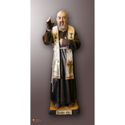 Statua Padre Pio Benedicente con stola 180cm