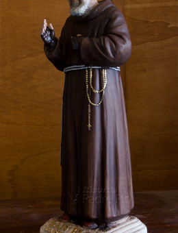Statua Padre Pio Benedicente colorata 40cm
