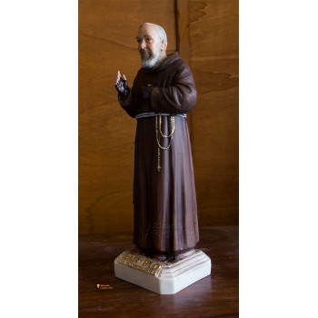 Statua Padre Pio Benedicente colorata 40cm