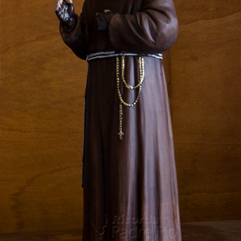 Statua Padre Pio Benedicente colorata 40cm