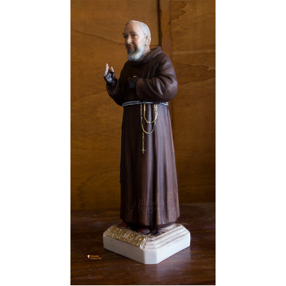 Statua Padre Pio Benedicente colorata 40cm