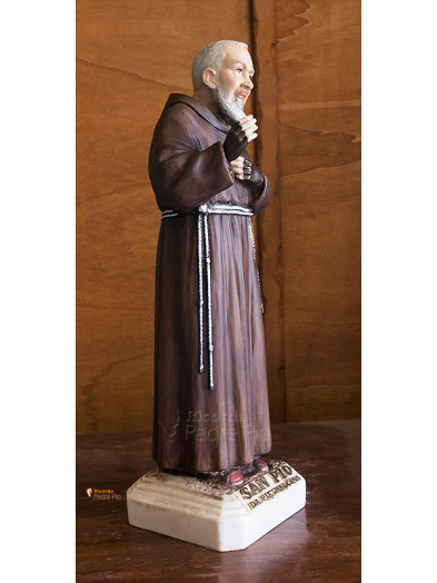 Statua Padre Pio Benedicente colorata 40cm