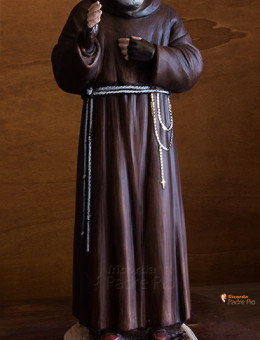 Statua Padre Pio Benedicente colorata 40cm