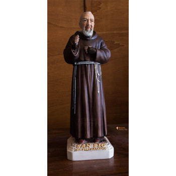 Statua Padre Pio Benedicente colorata 40cm