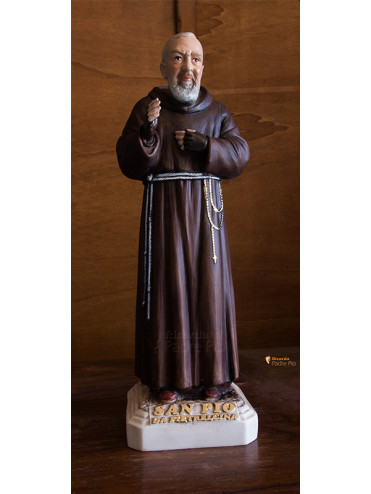 Statua Padre Pio Benedicente colorata 40cm