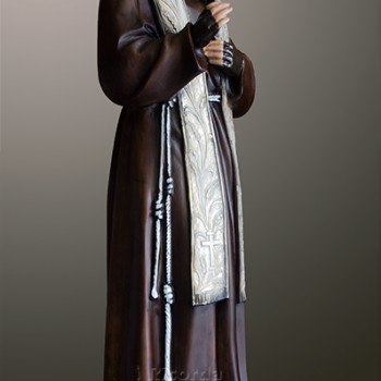 Statua Padre Pio Benedicente con stola color 77cm