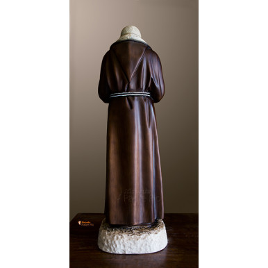Statua Padre Pio Benedicente con stola color 77cm