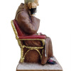 Statua Padre Pio seduto dormiente 22cm