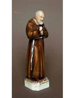 Statua Padre Pio Benedicente colorata 30cm