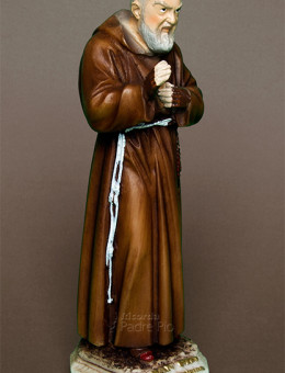 Statua Padre Pio Benedicente colorata 30cm