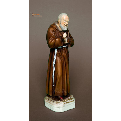 Statua Padre Pio Benedicente colorata 30cm