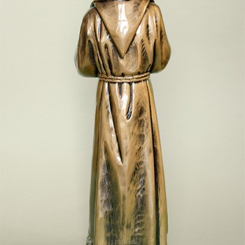 Statua Padre Pio Benedicente bronzata 40cm
