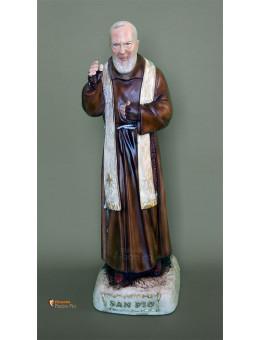 Statua Padre Pio Benedicente con stola da 50cm a 95cm