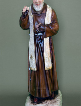 Statua Padre Pio Benedicente con stola da 50cm a 95cm