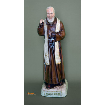Statua Padre Pio Benedicente con stola da 50cm a 95cm
