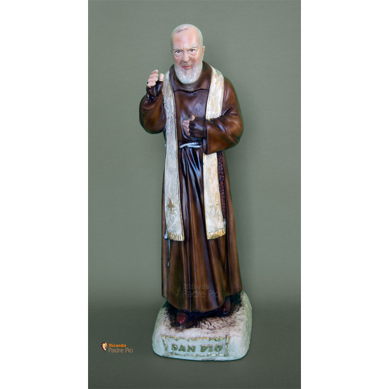 Statua Padre Pio Benedicente con stola da 50cm a 95cm