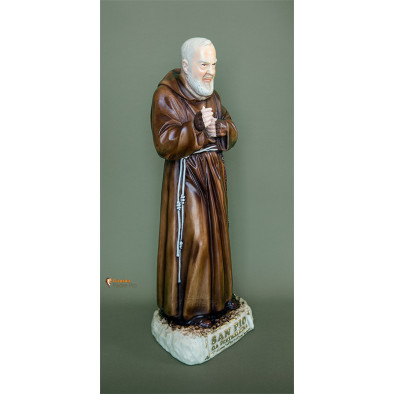 Statua Padre Pio Benedicente colorata 50cm
