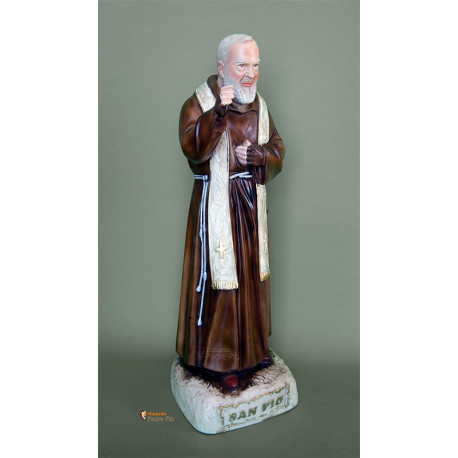 Statua Padre Pio Benedicente con stola da 50cm a 95cm