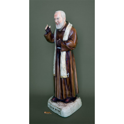 Statua Padre Pio Benedicente con stola da 50cm a 95cm