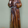 Statua Padre Pio Benedicente colorata 50 a 105cm