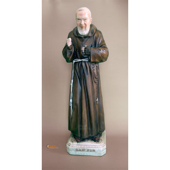 Statua Padre Pio Benedicente colorata 60cm