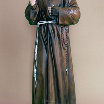 Statua Padre Pio Benedicente colorata 60cm