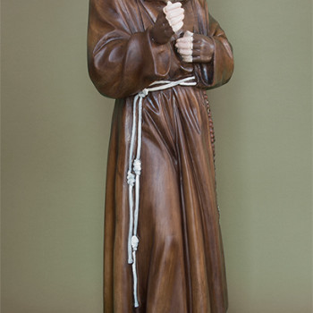 Statua Padre Pio Benedicente colorata 60cm