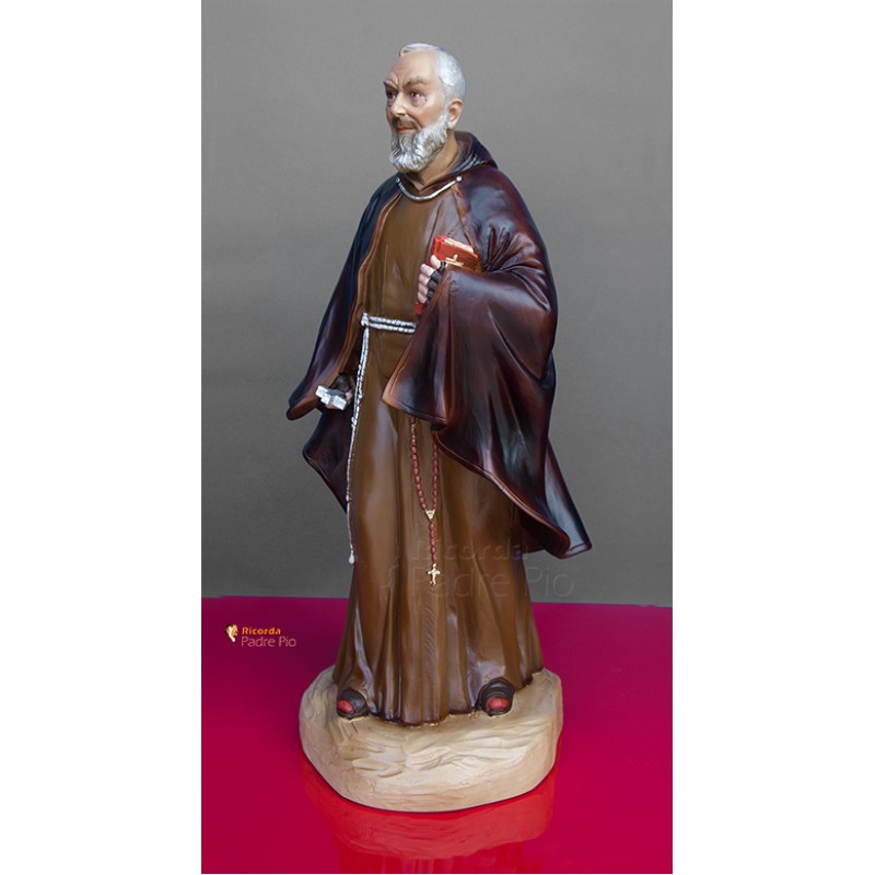 Statua Padre Pio Benedicente Colorata 40cm