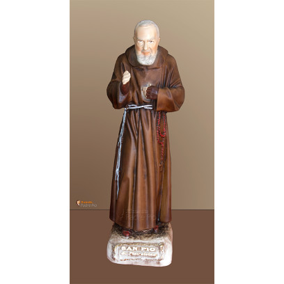 Statua Padre Pio Benedicente colorata 30cm