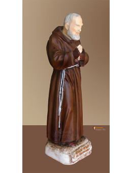 Statua Padre Pio Benedicente colorata 30cm