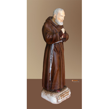 Statua Padre Pio Benedicente colorata 30cm