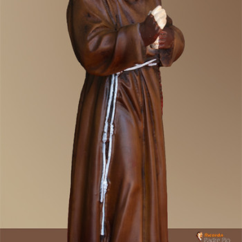 Statua Padre Pio Benedicente colorata 30cm