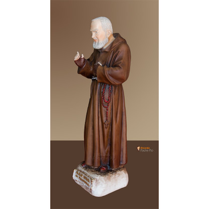 Statua Padre Pio Benedicente colorata 30cm