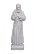 Statua Padre Pio Benedicente effetto Capodimonte 50 a 120cm